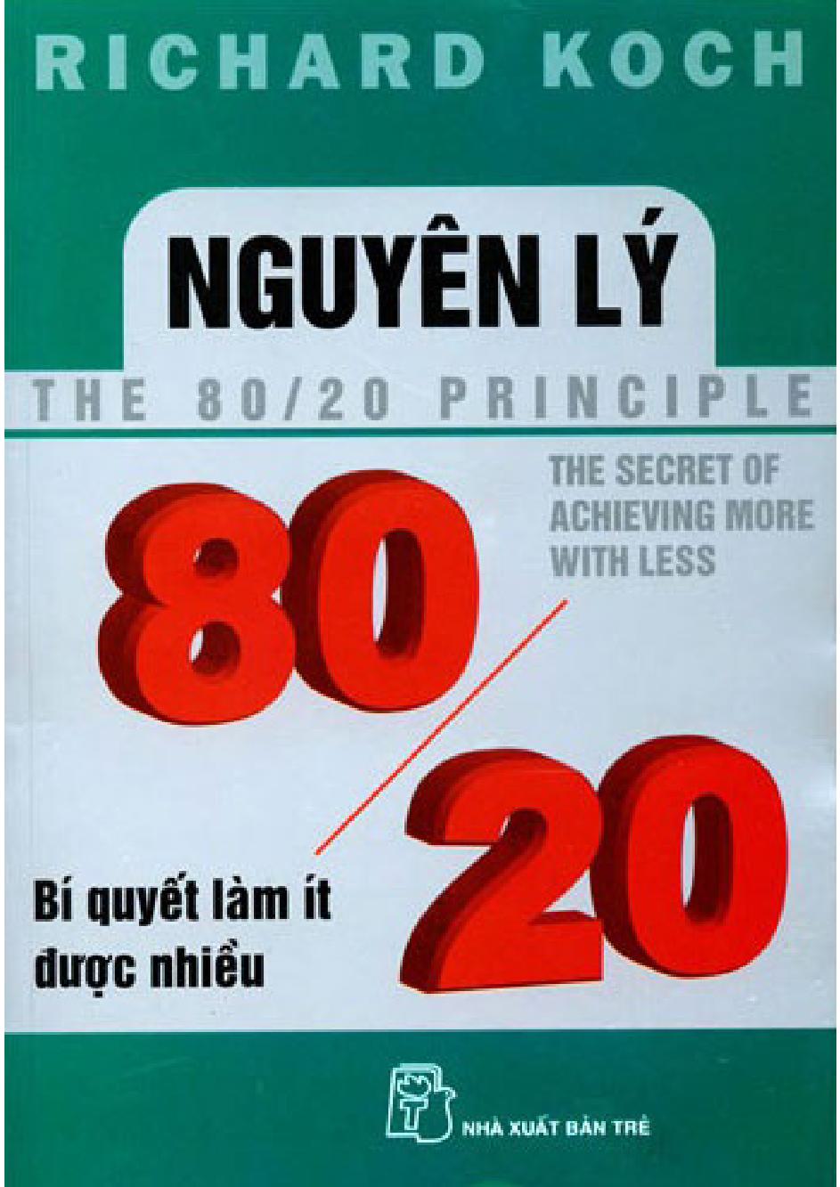 Nguyen ly 80 20  Bi quyet lam it duoc nhieu