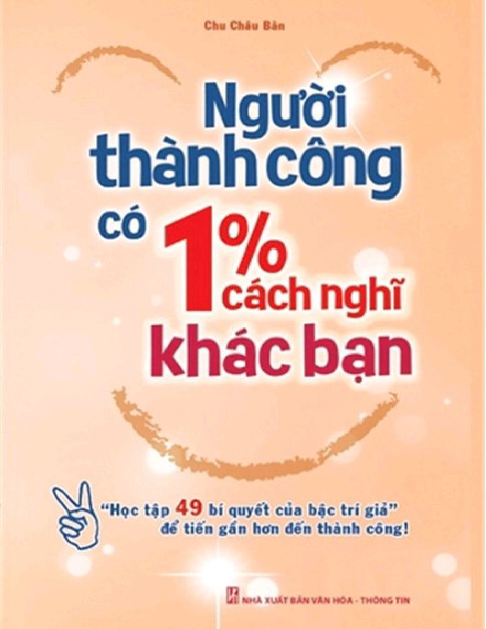 người thành cong có 1% cách nghĩ khác bạn