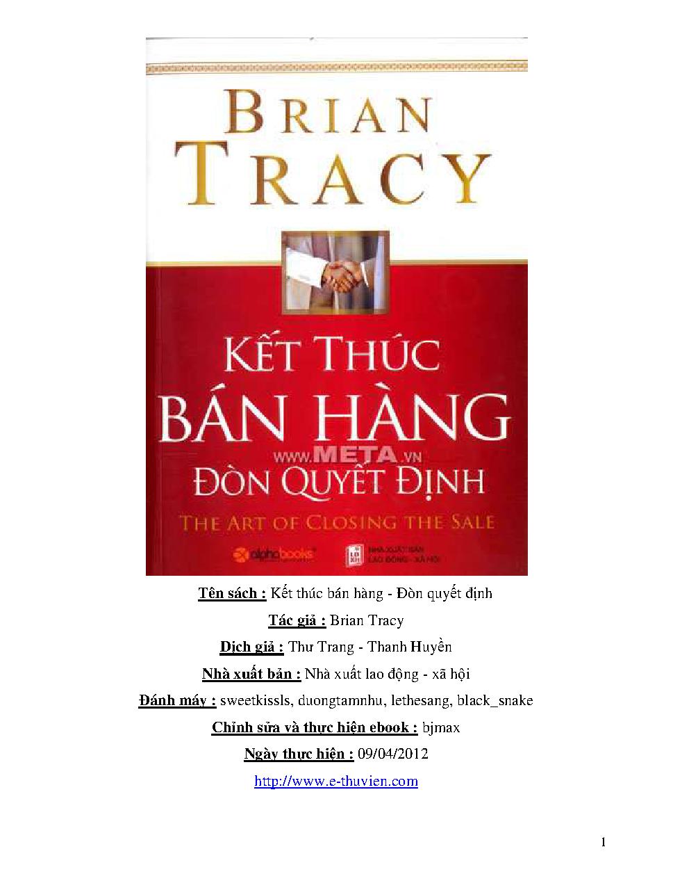 Ket thuc ban hang - Don quyet dinh