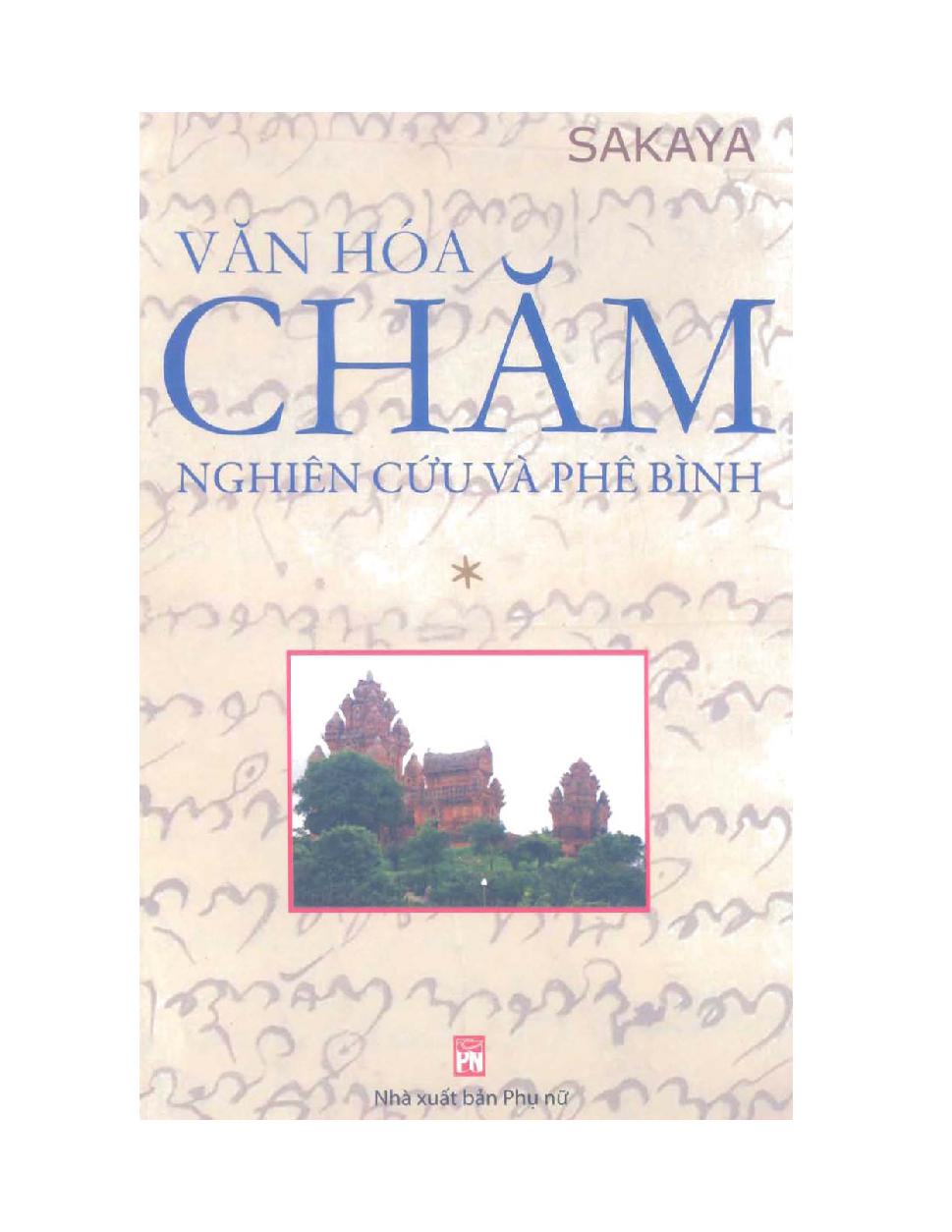 Văn Hóa Chăm Nghiên Cứu Và Phê Bình