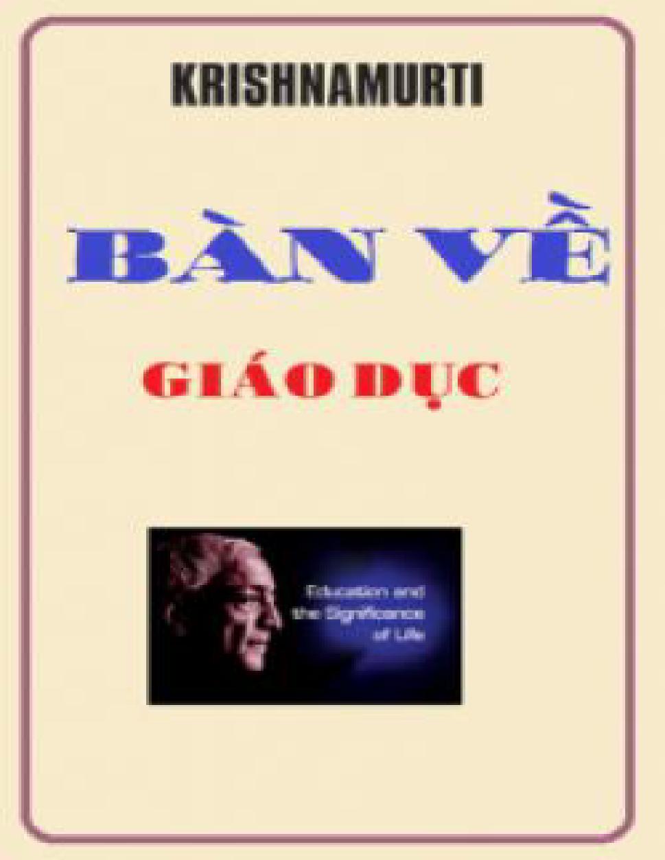 Ban Ve Giao Duc