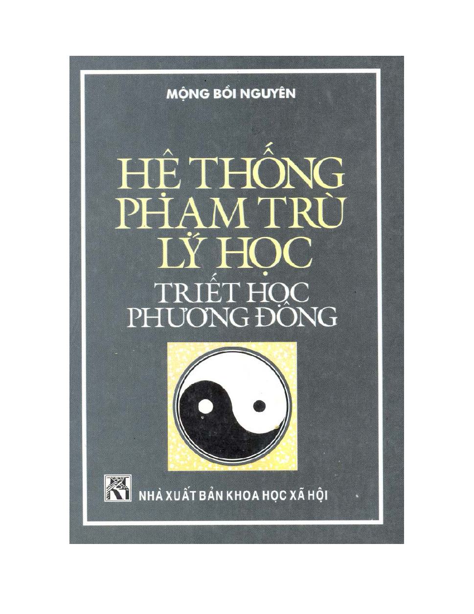 He thong pham tru Ly hoc Triet hoc phuong Dong