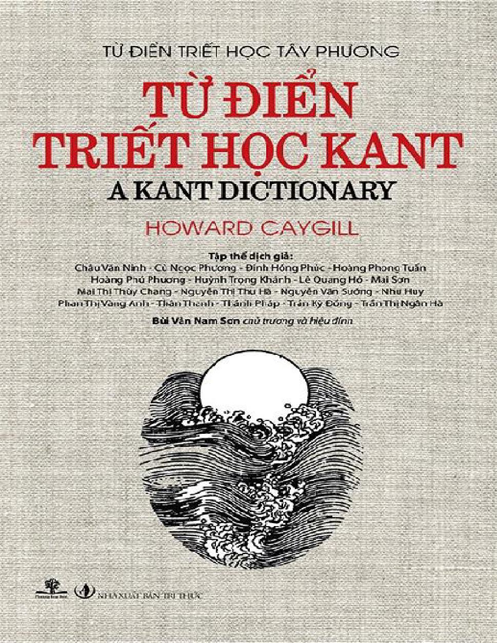 Tu Dien Triet Hoc Kant