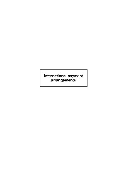 International payment arrangement