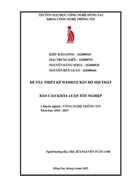 Xây dựng website bán đồ nội thất sử dụng Reactjs