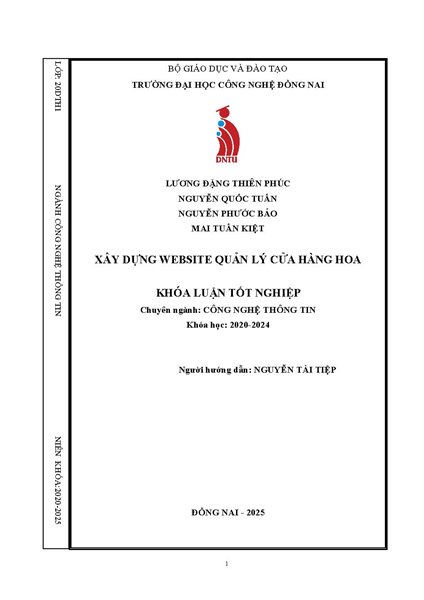 Xây Dựng Website quản lý Cửa hàng Hoa