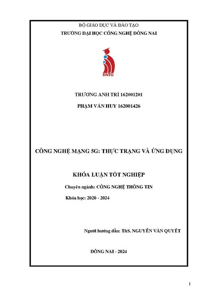 Công Nghệ Mạng 5G: Thực Trạng và Ứng Dụng