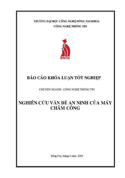 Nghiên cứu vấn đề an ninh của máy chấm công