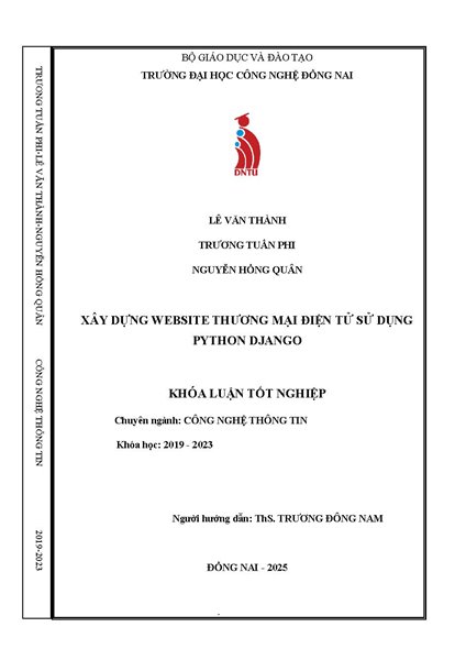 Xây dựng website thương mại điện tử sử dụng Python Django