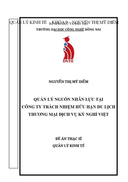Quản lý nguồn nhân lực tại Công ty Trách nhiệm Hữu hạn Du lịch Thương mại Dịch vụ Kỳ Nghỉ Việt