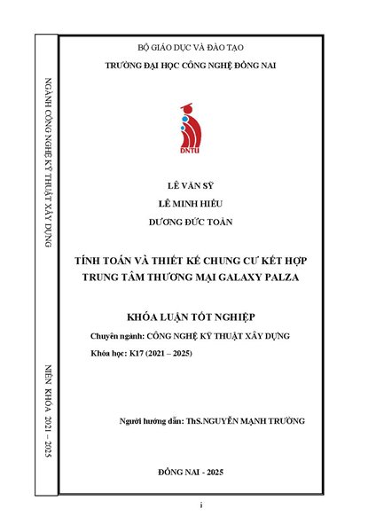 Tính toán thiết kế chung cư kết hợp trung tâm thương mại Galaxy Plaza