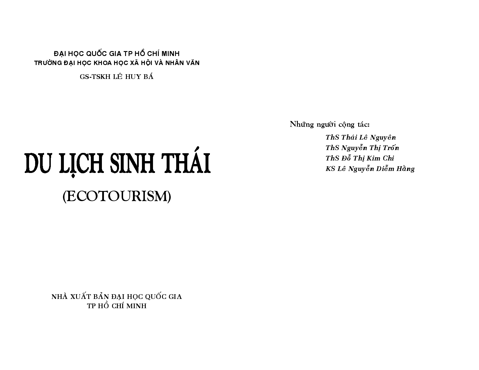 Du lịch sinh thái