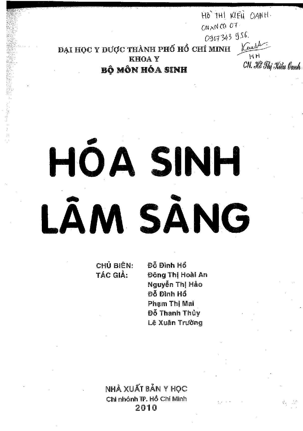 Hóa sinh y học