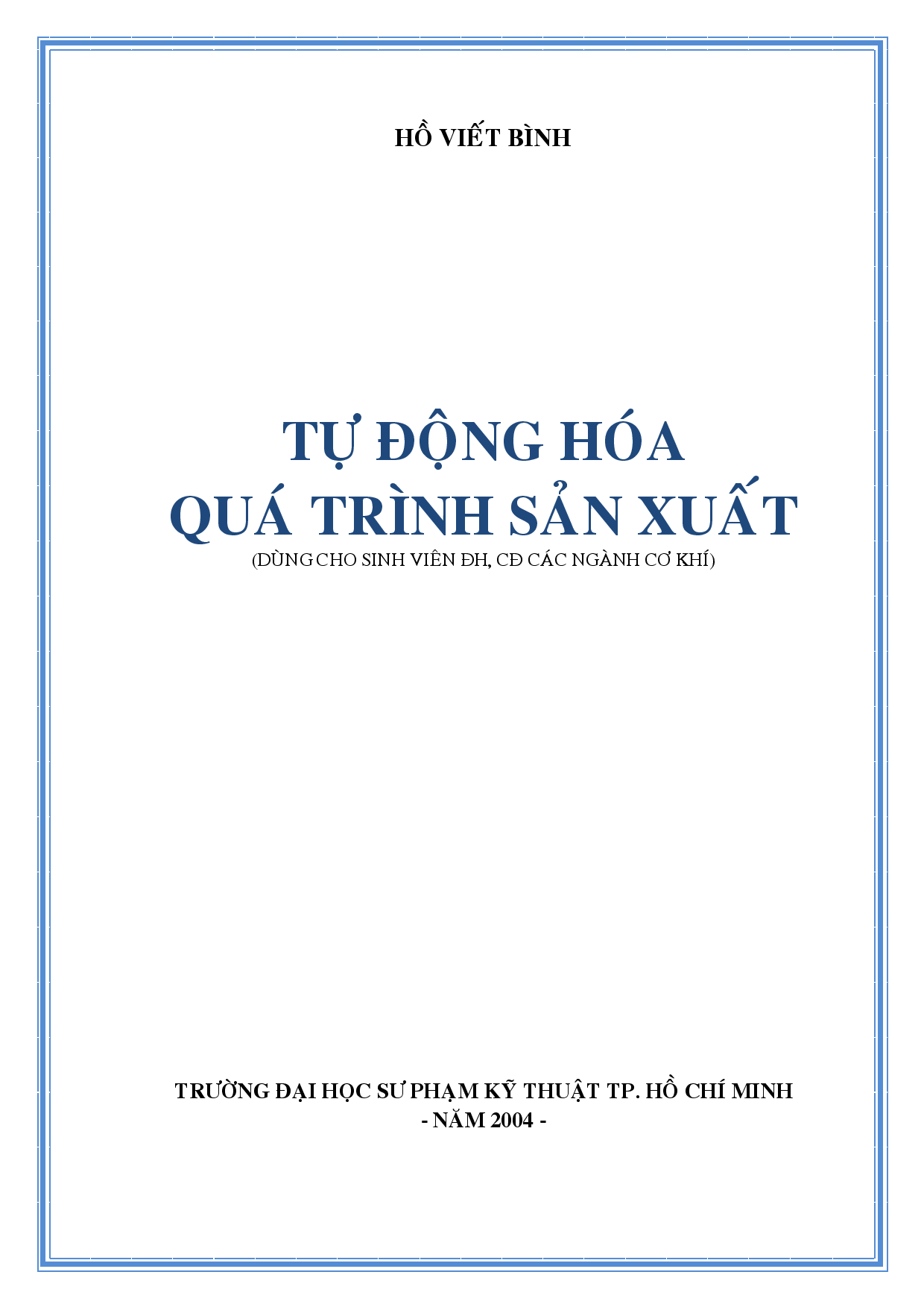 Tự động hóa quá trình sản xuất