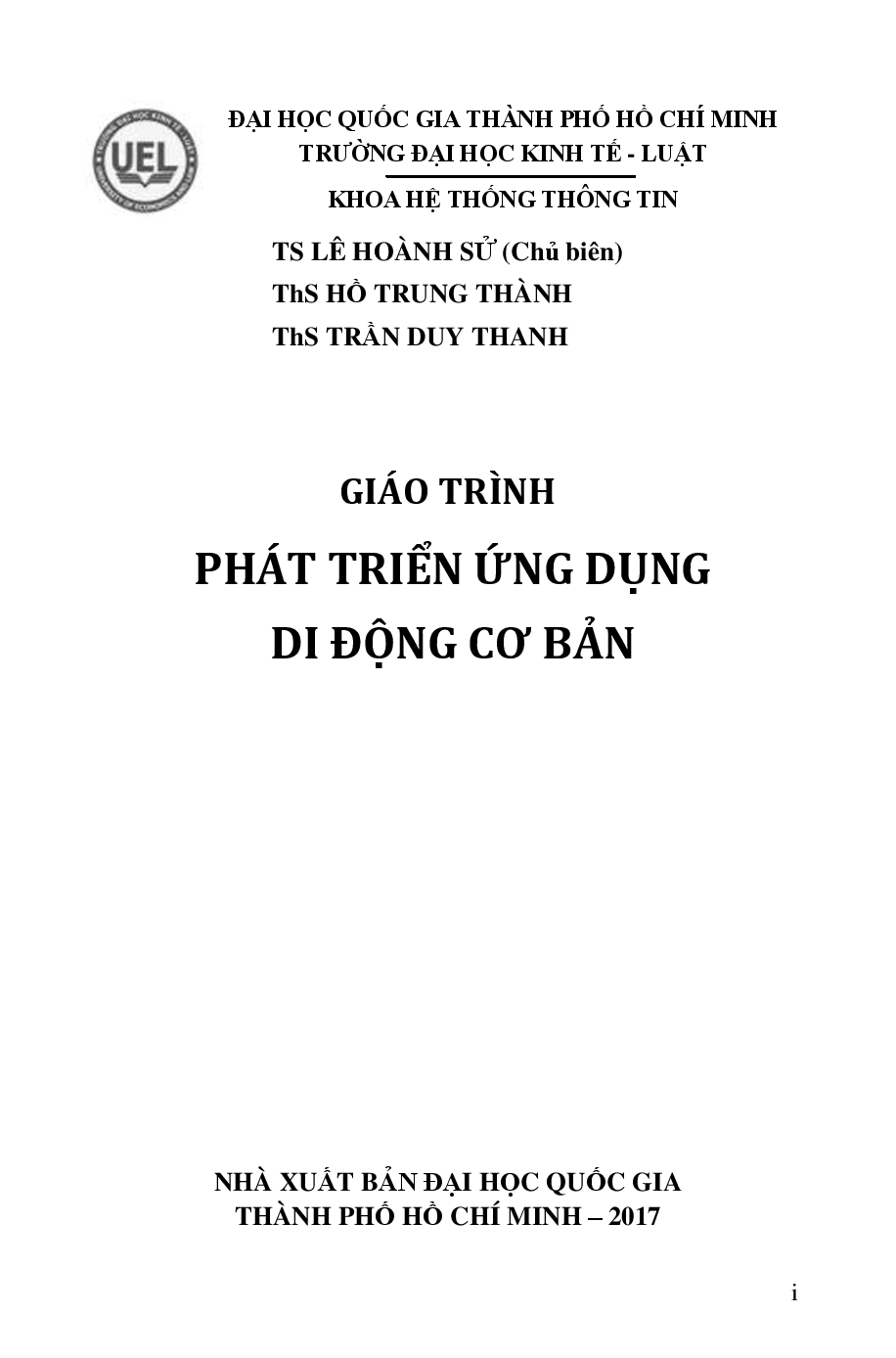 giáo trình phát triển ứng dụng di động cơ bản