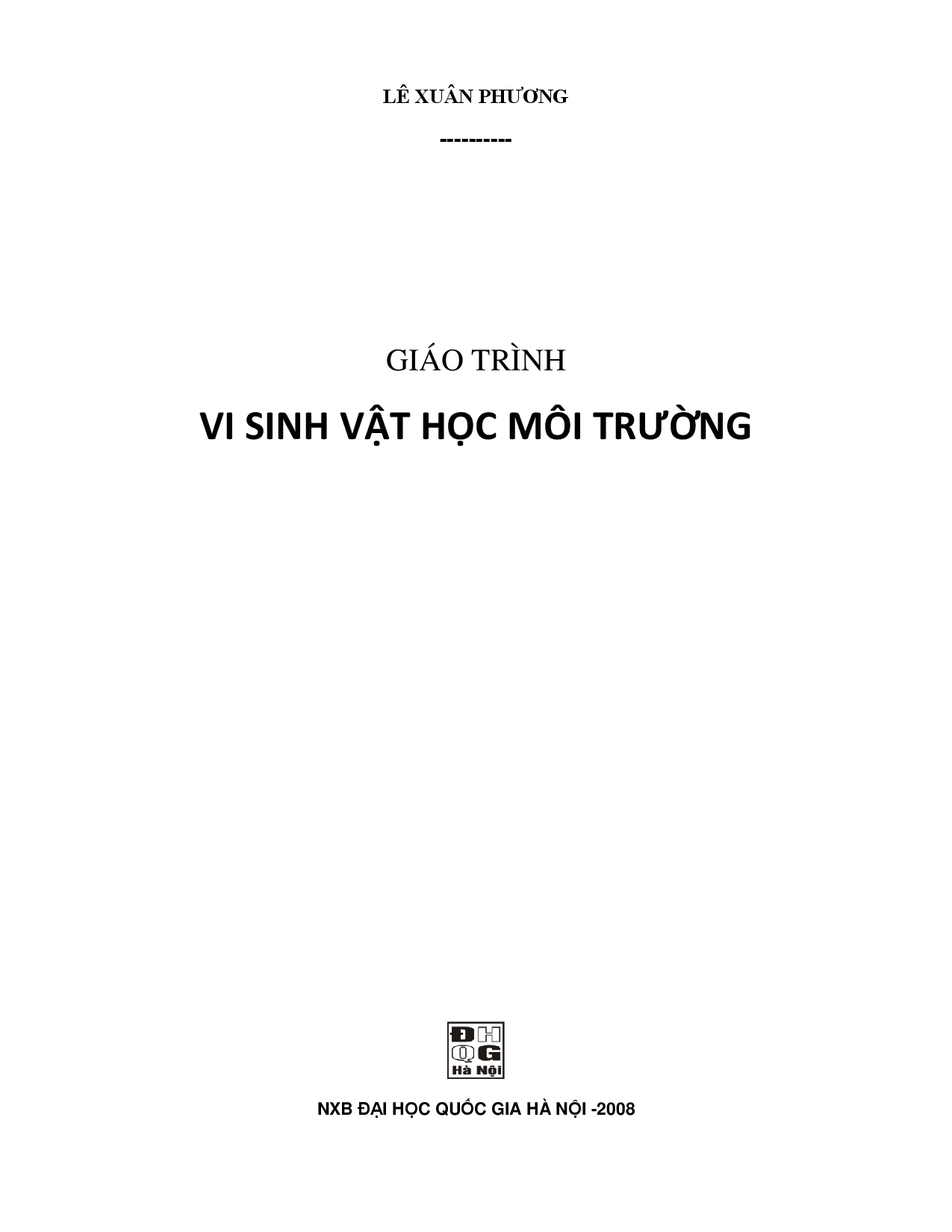 Vi sinh vật học môi trường