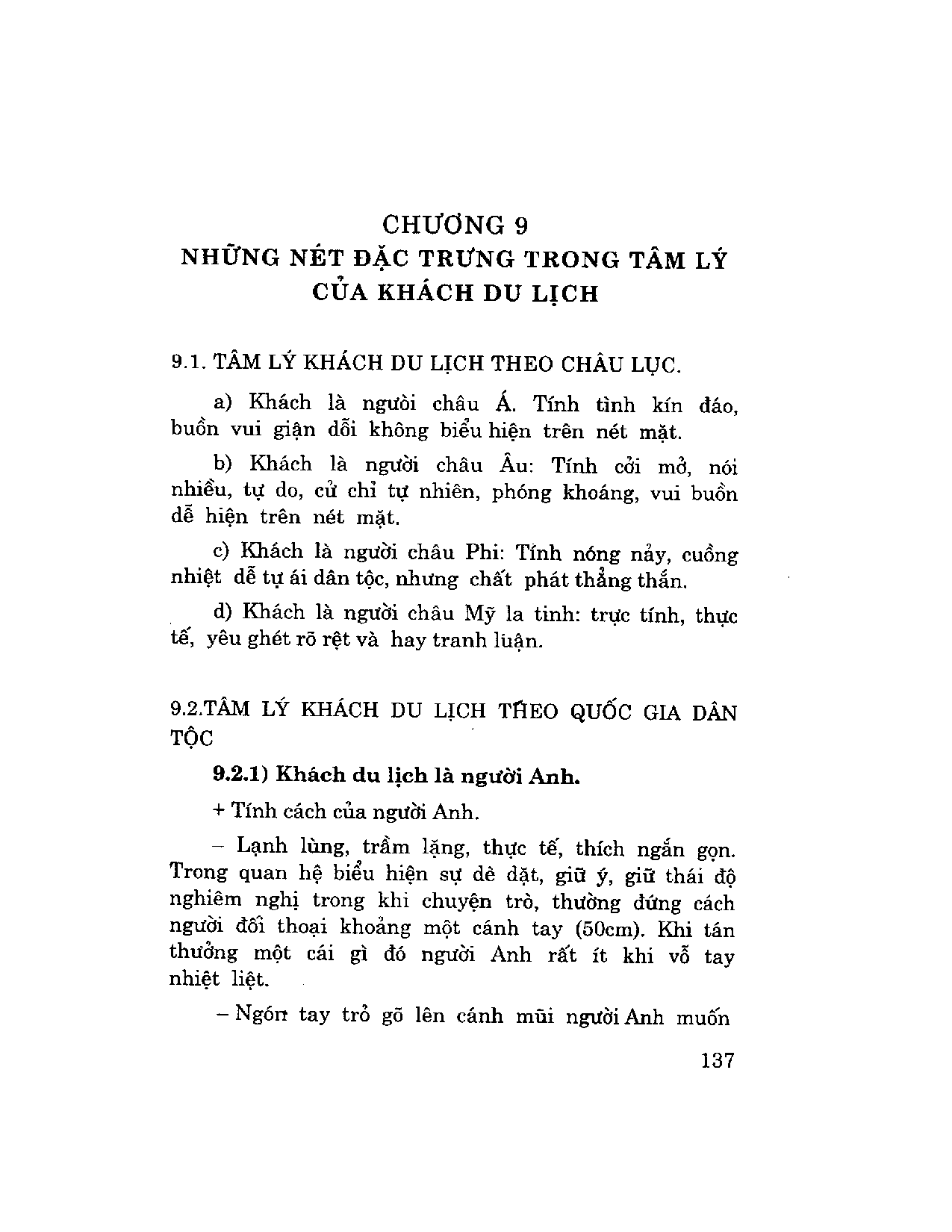 Tâm lí và nghệ thuật giao tiếp ứng xử trong kinh doanh du lịch - Phần 2