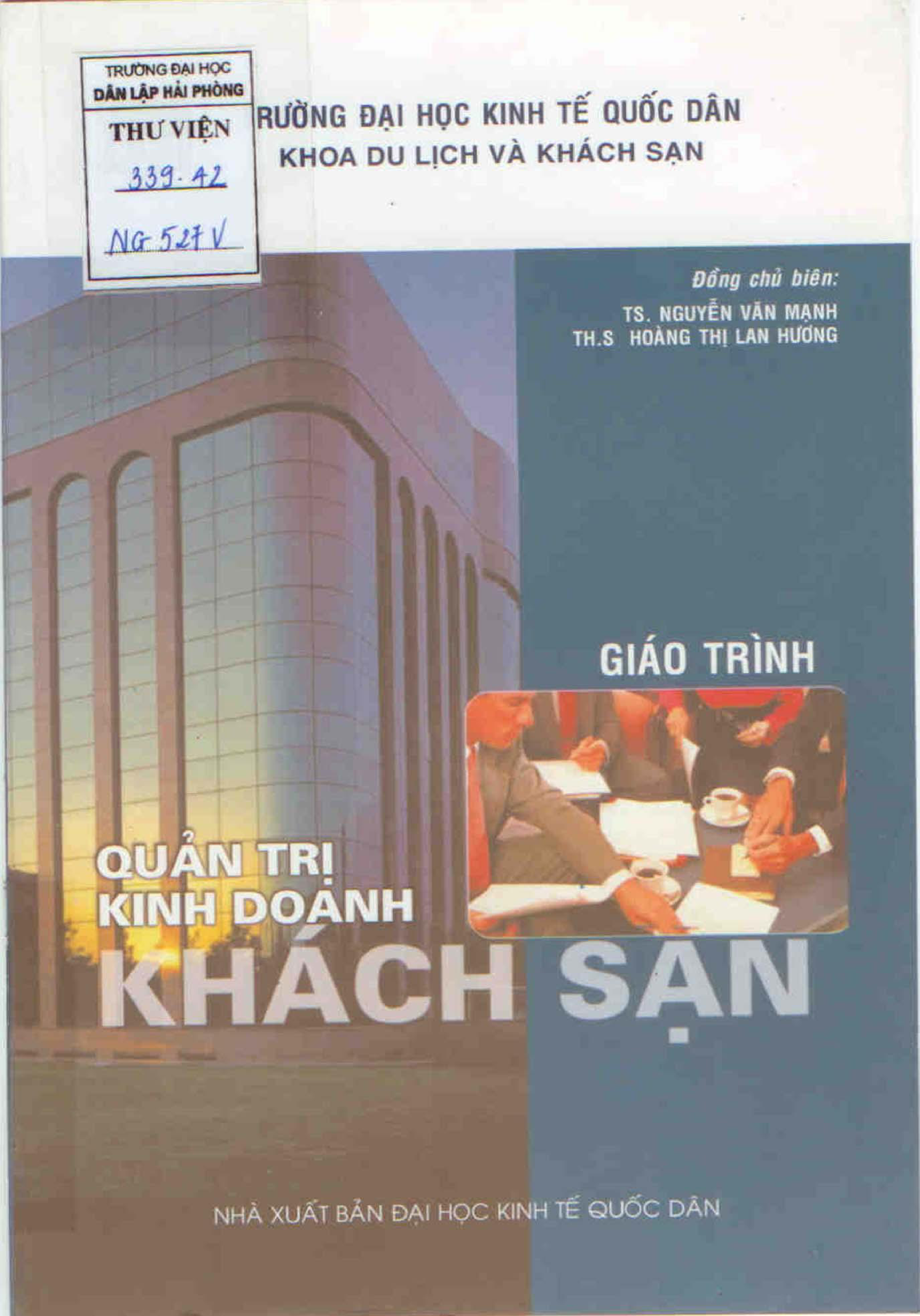 Quản trị kinh doanh khách sạn