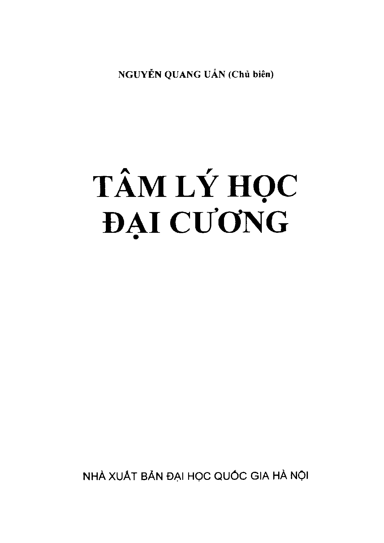 Tâm lý học đại cương