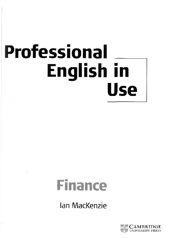 Professional English In Use