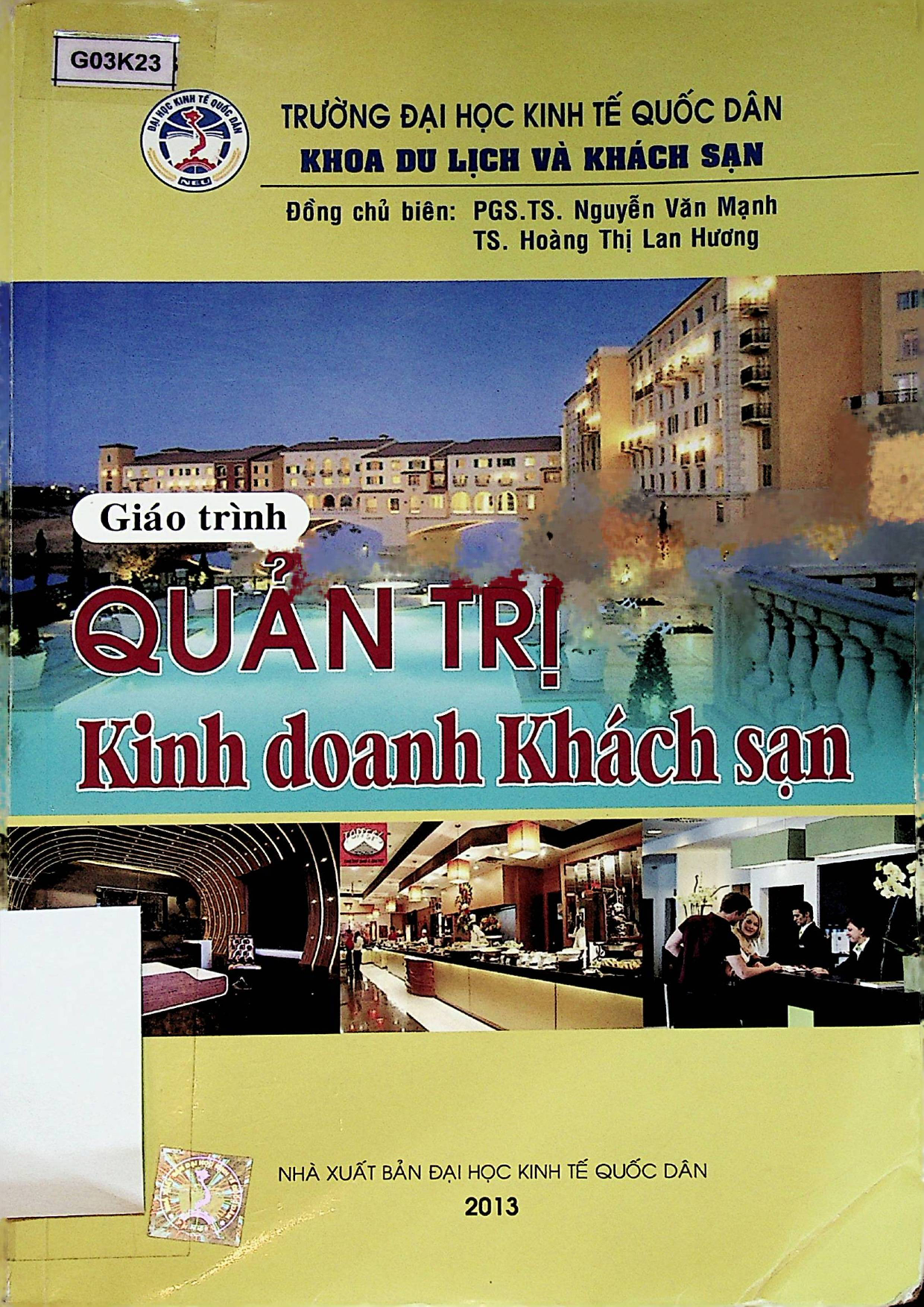 Giáo trình quản trị kinh doanh khách sạn