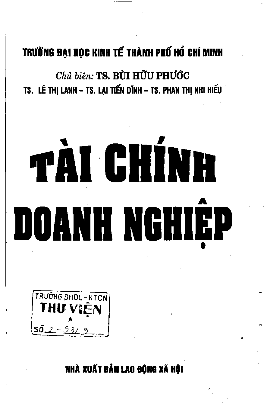 Tài chính Doanh nghiệp