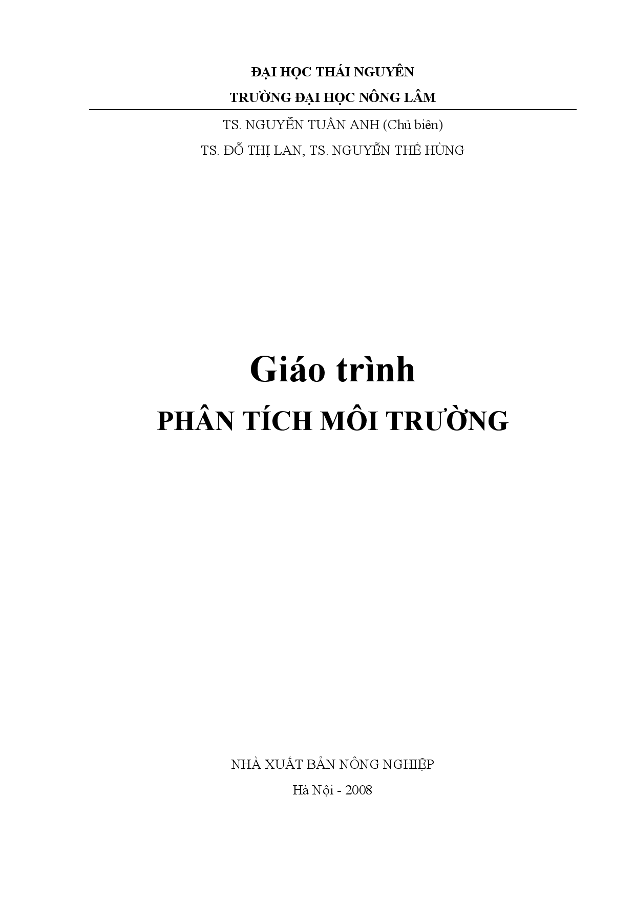 Phân tích môi trường