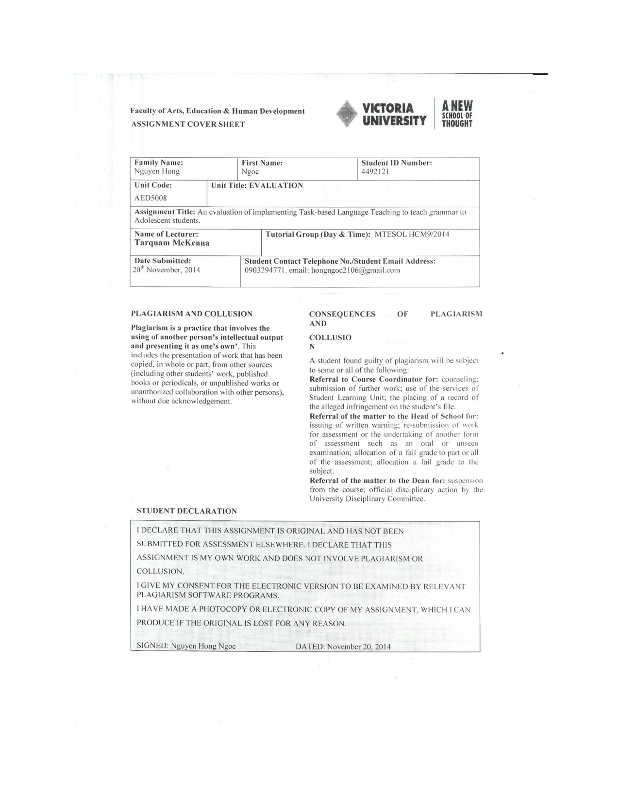 An Evaluation of Implementing Task-Based Language Teaching (TBLT) to Teach Grammar to Adolescent Learners in Vietnam