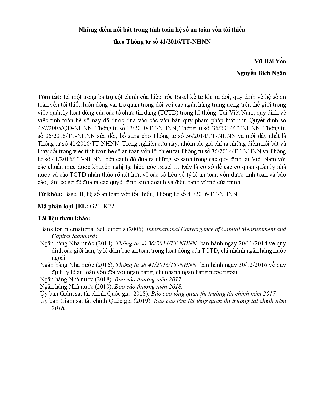 Những điểm nổi bật trong tính toán hệ số an toàn vốn tối thiểu theo Thông tư số 41/2016/TT-NHNN