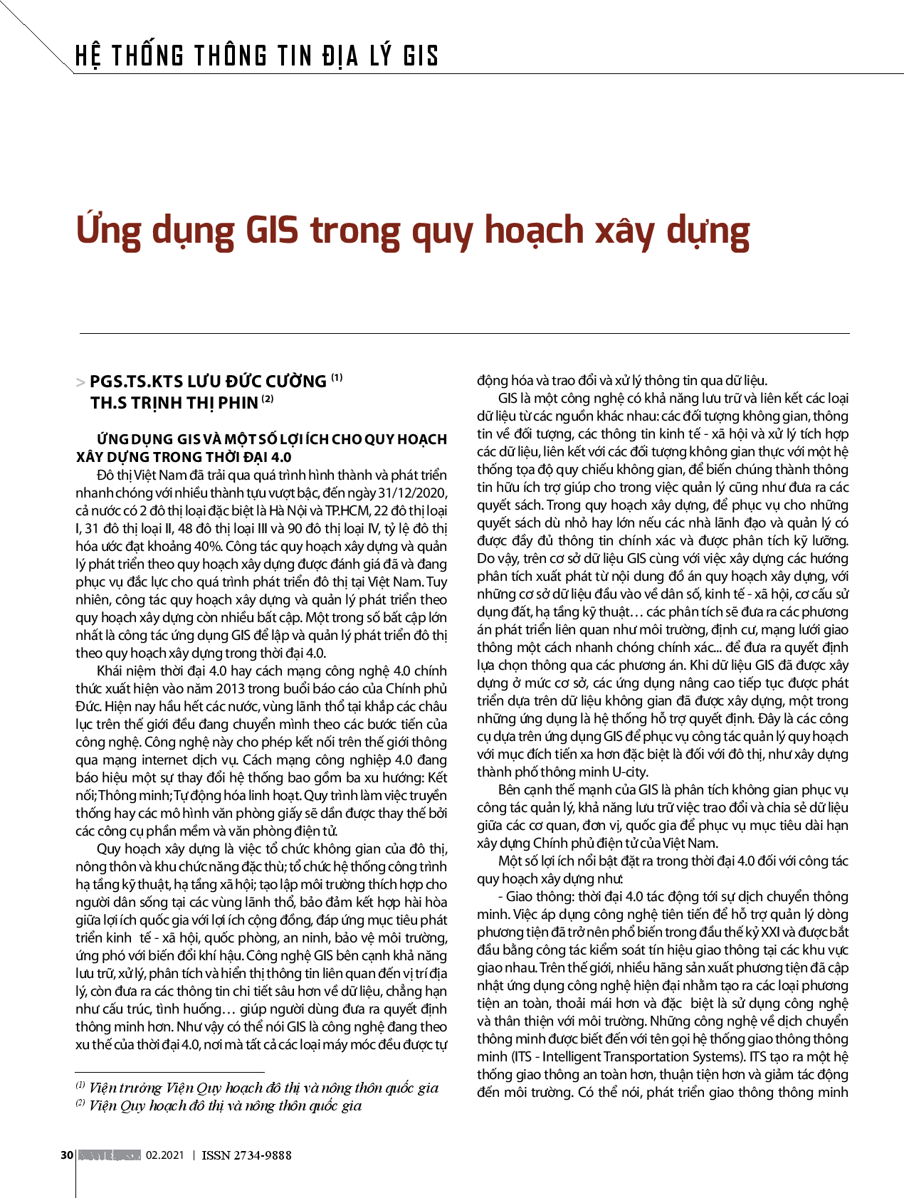 Ứng Dụng Gis Trong Quy Hoạch Xây Dựng