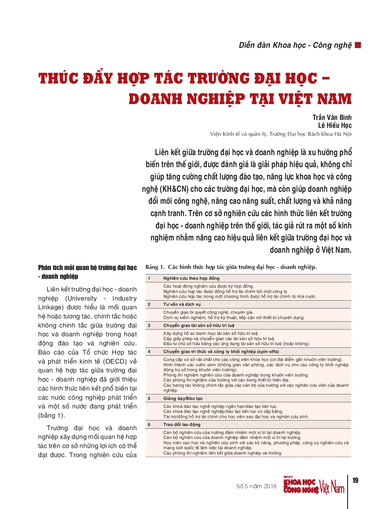 Thúc đẩy hợp tác trường đại học - doanh nghiệp tại Việt Nam