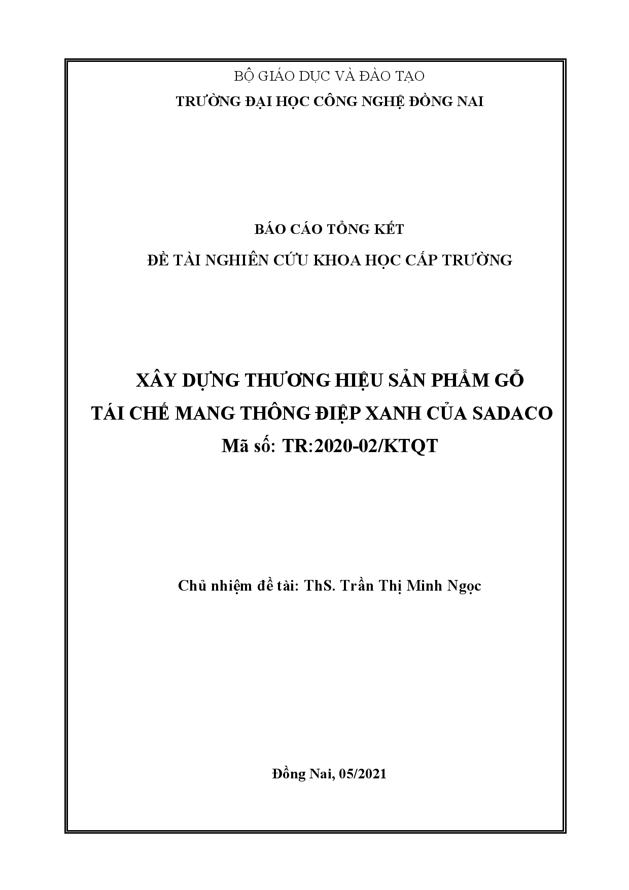 Xây dựng thương hiệu sản phẩm gỗ tái chế mang thông điệp xanh của Sadaco