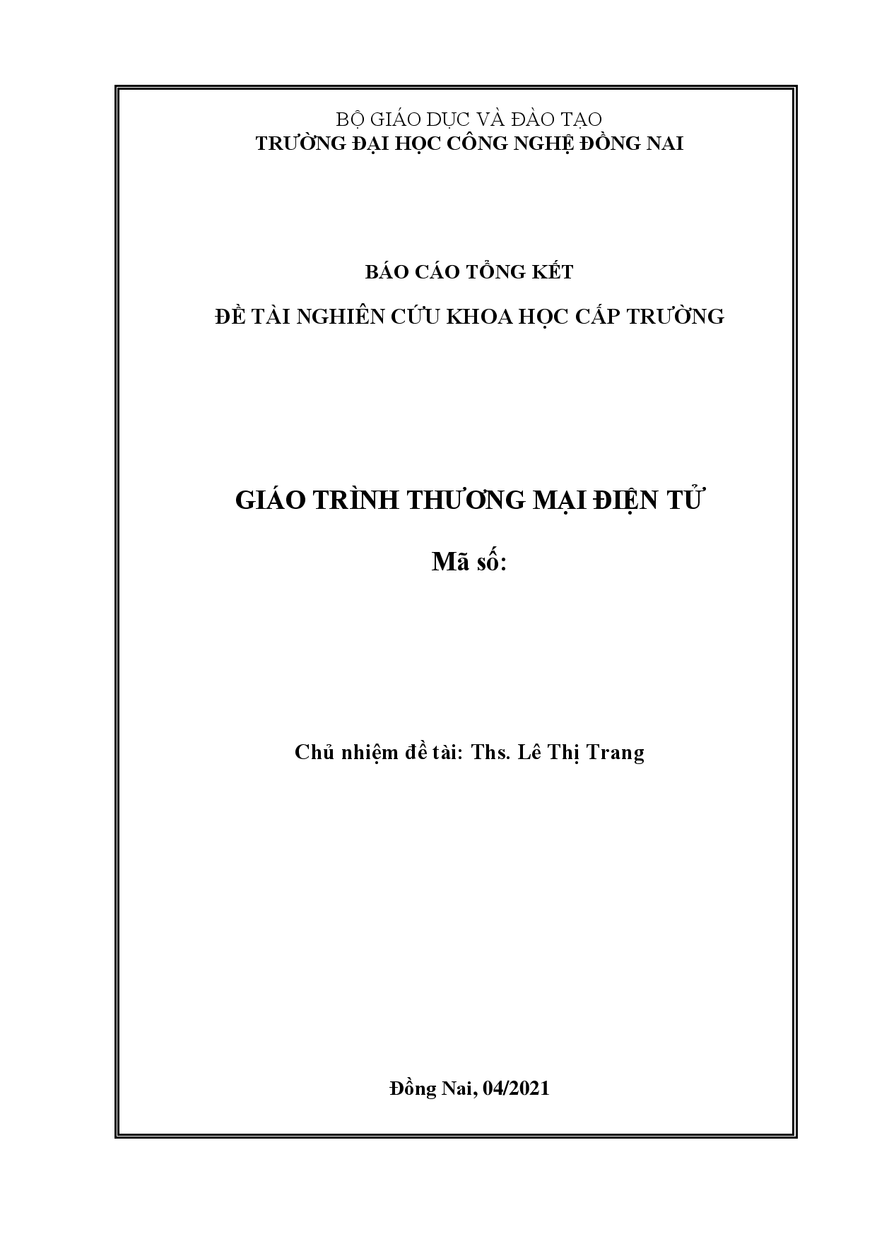 Giáo trình thương mại điện tử