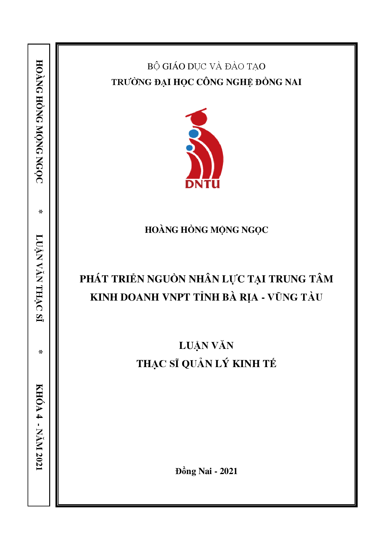 Phát triển nguồn nhân lực tại trung tâm kinh doanh VNPT tỉnh Bà Rịa - Vũng Tàu