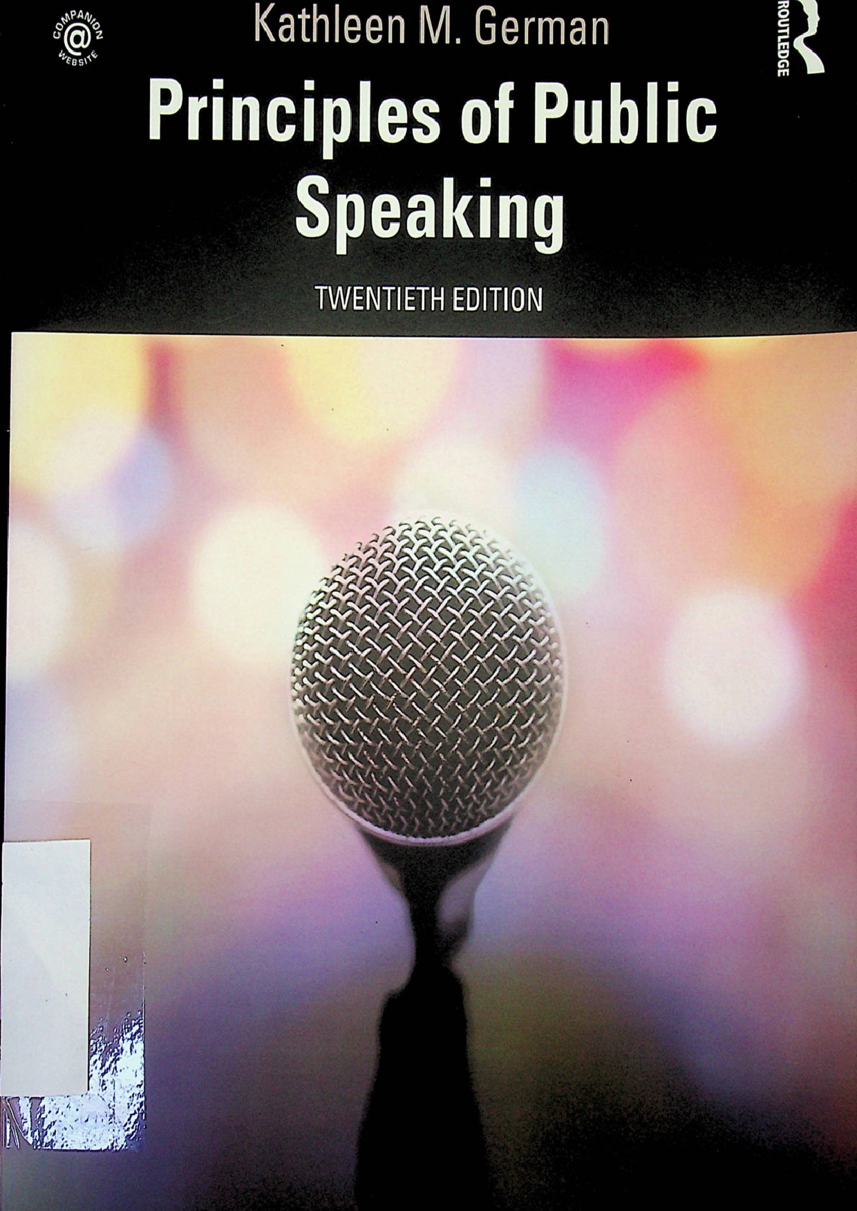 Principles of Public Speaking - 20th Edition