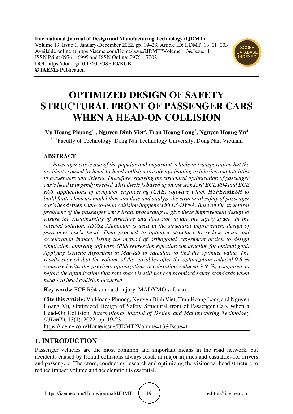 The study of organic light emitting diode for vehicle with glass frit with hermetic seal (Nghiên cứu đèn LED hữu cơ cho xe ô tô với cấu trúc kín)