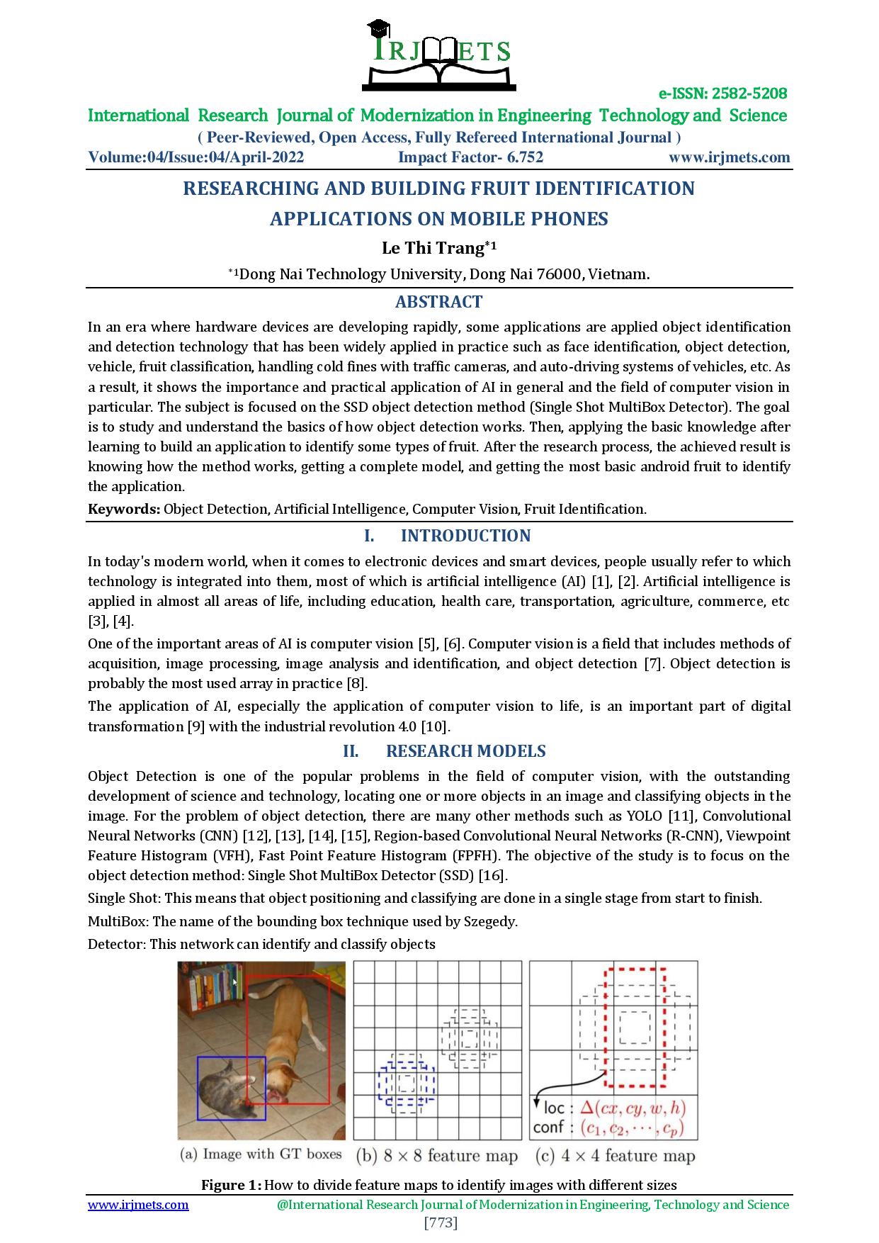 Researching and building fruit identification applications on mobile phones. (Nghiên cứu và xây dựng ứng dụng nhận diện trái cây trên điện thoại di động)