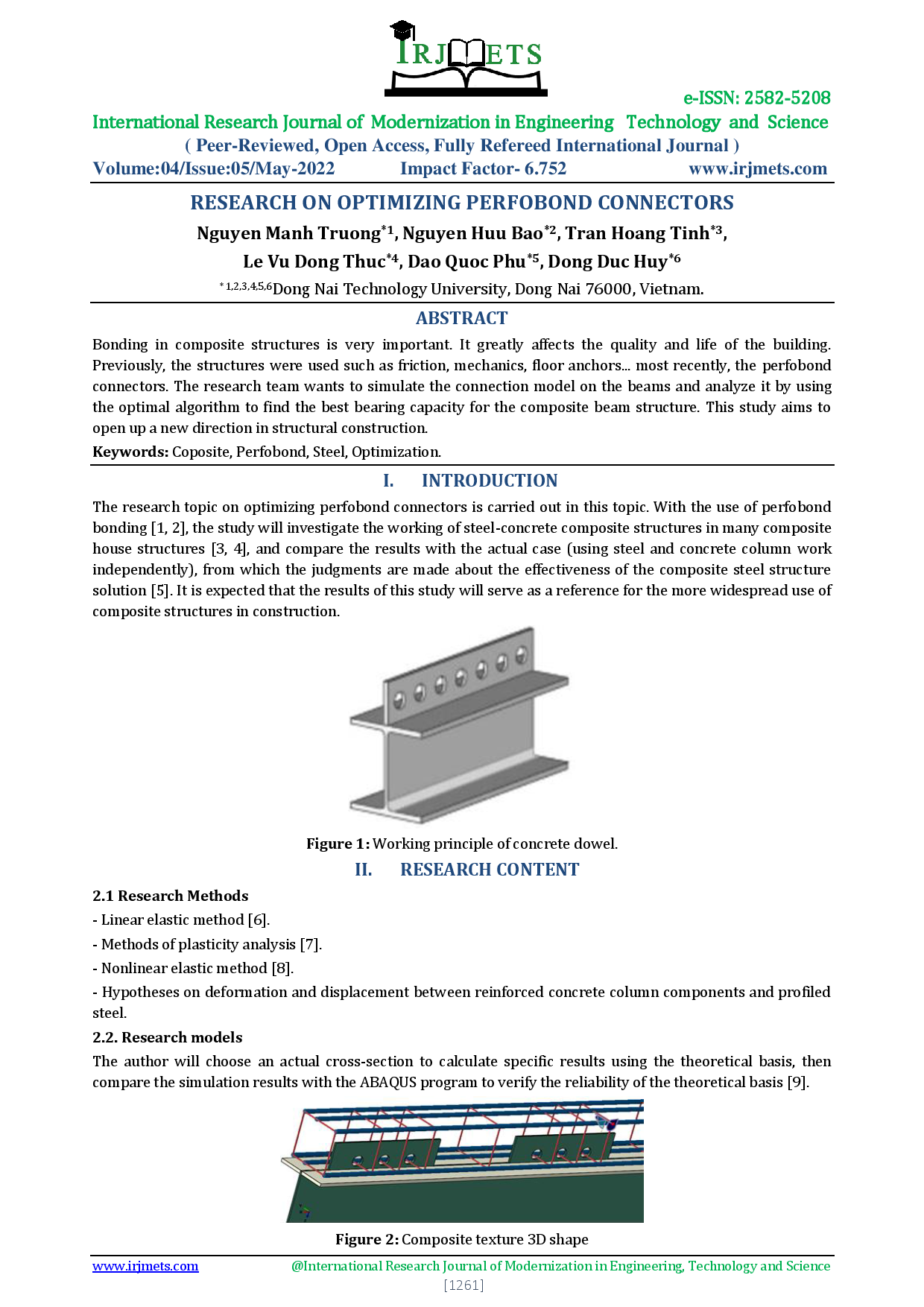 Research On Optimizing Perfobond Connectors. (Nghiên cứu tối ưu hóa liên kết Perfobond)