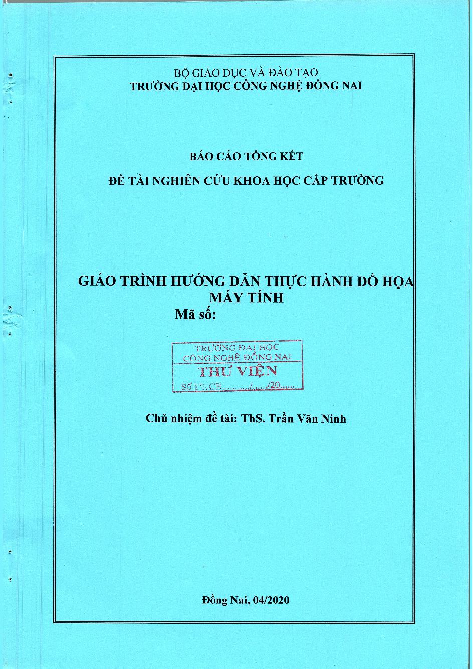 Giáo Trình Hướng Dẫn Thực Hành Đồ Họa Máy Tính