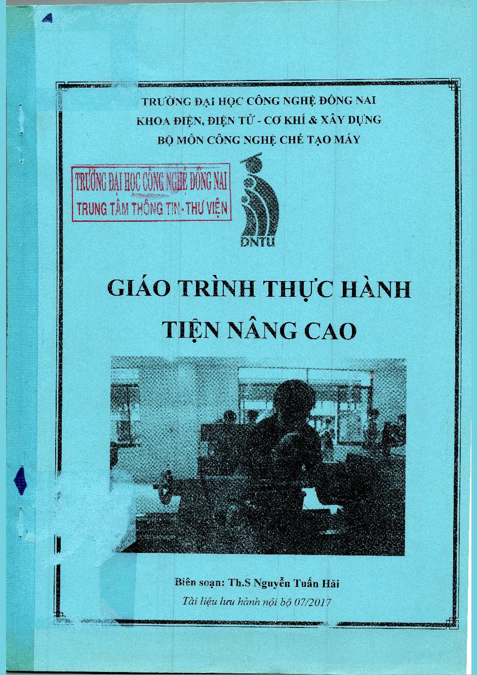 Giáo trình thực hành Tiện nâng cao