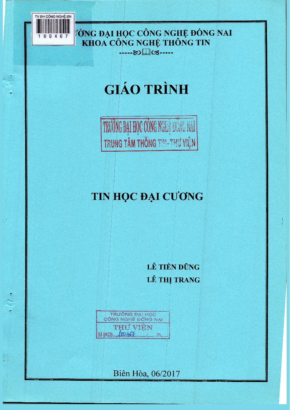 Giáo trình Tin học đại cương