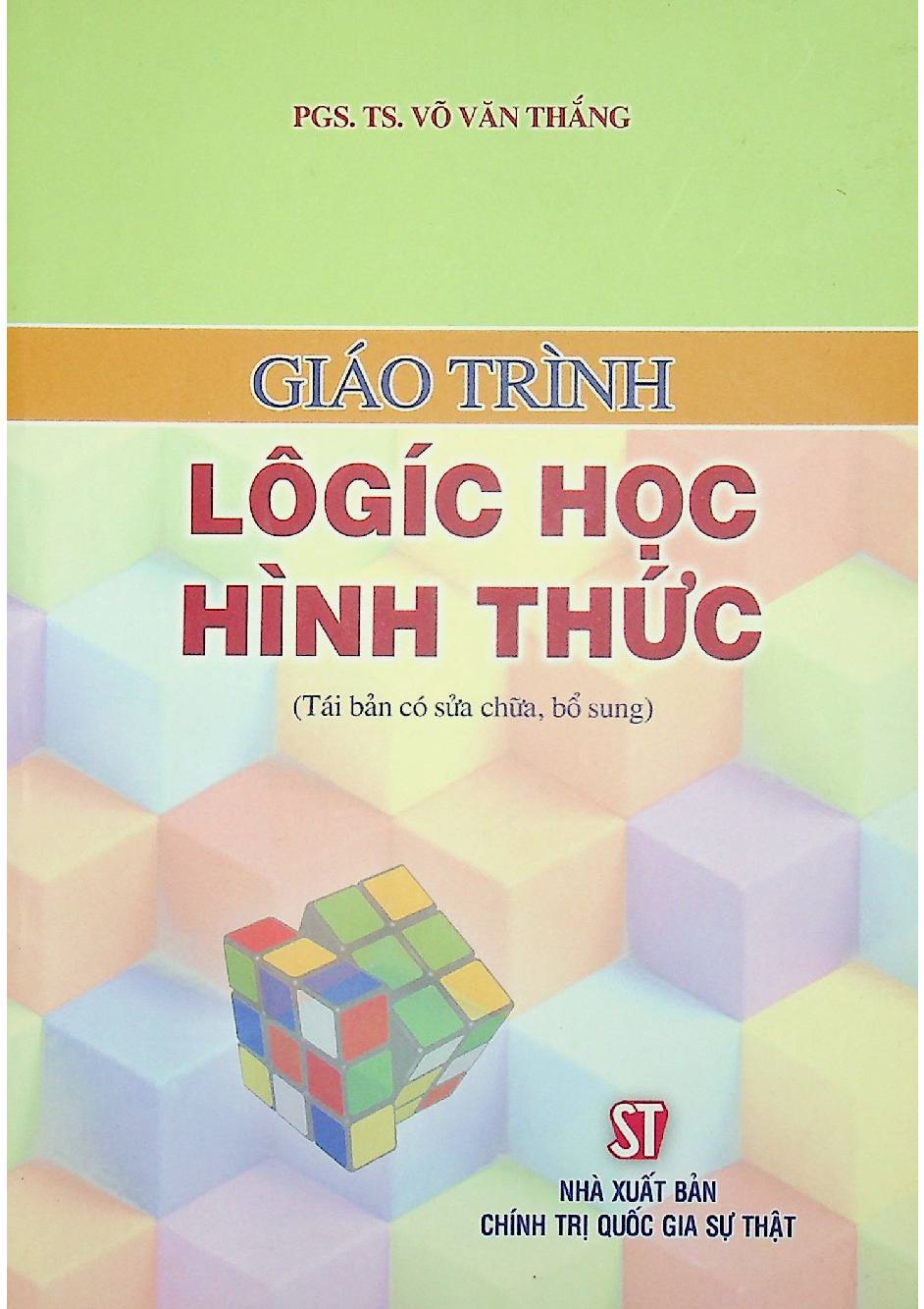 Giáo trình Logic học hình thức