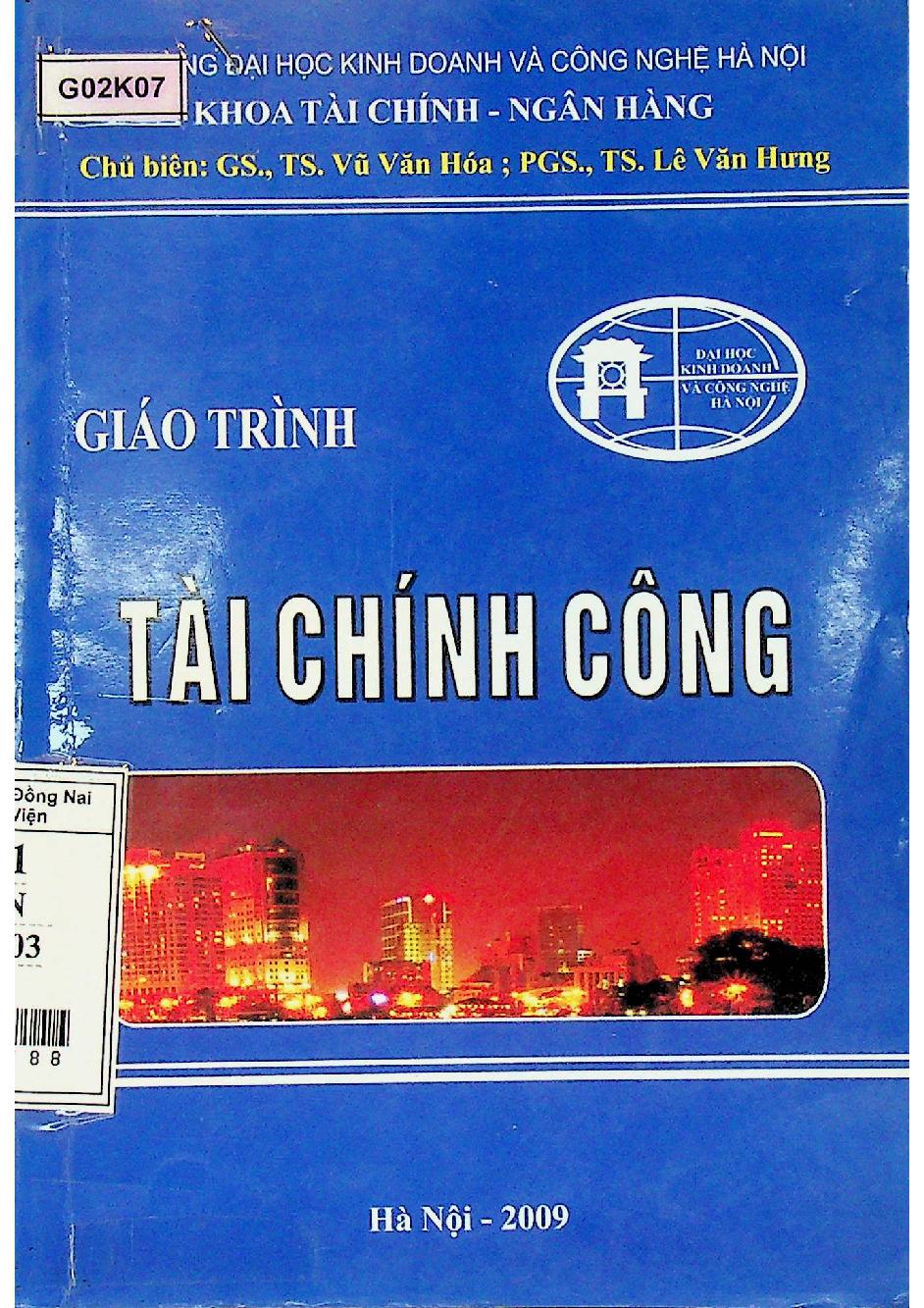 Giáo trình Tài chính công