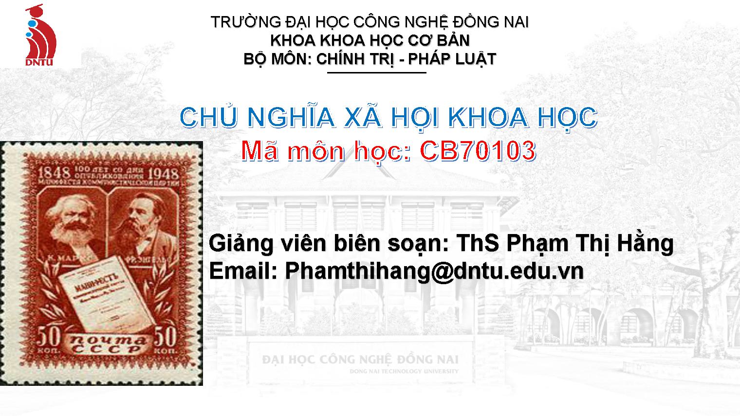 Chủ nghĩa xã hội khoa học