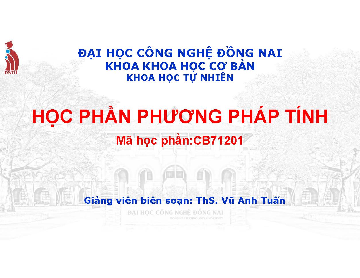 Phương pháp tính