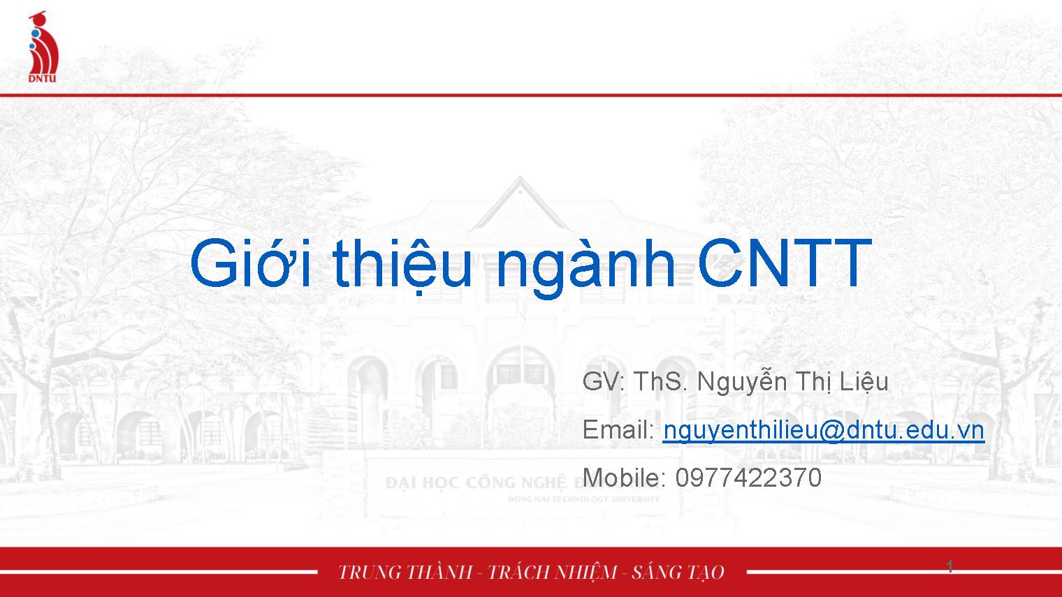 Giới thiệu ngành CNTT