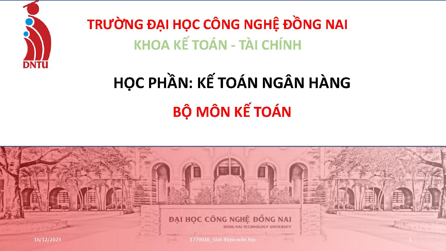 Kế toán ngân hàng