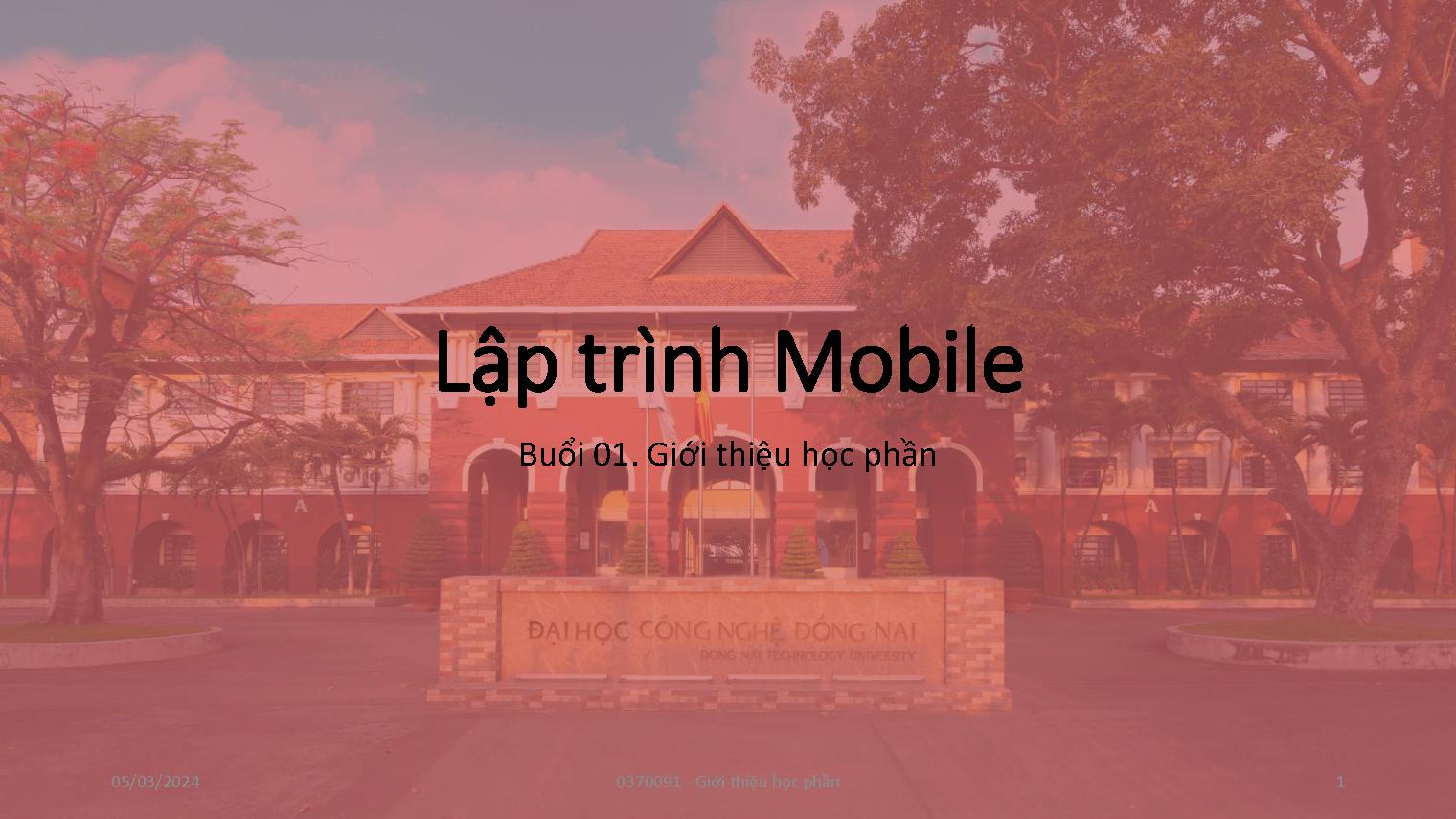 Lập trình Mobile