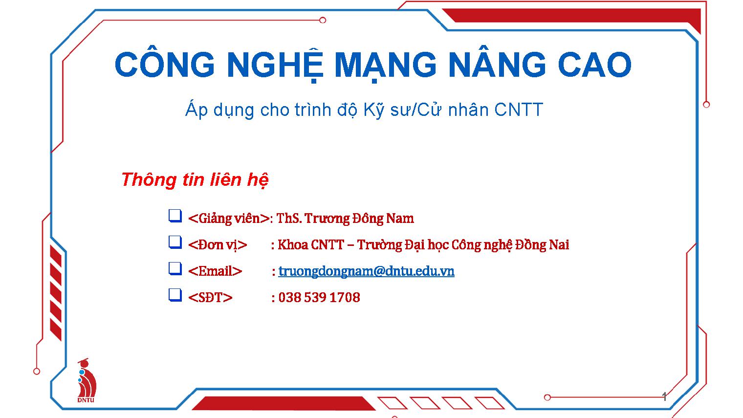 Công nghệ mạng nâng cao