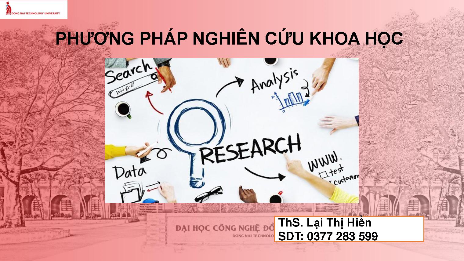 Phương pháp nghiên cứu khoa học